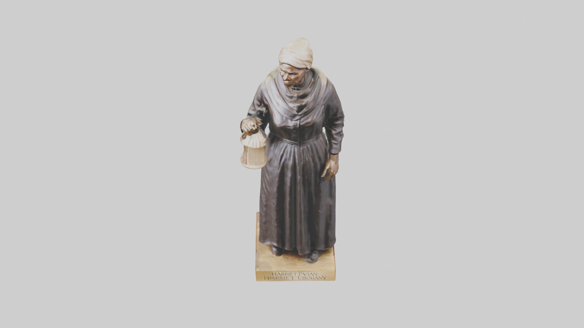 Harriet Tubman statue model Low-poly 3D model_16