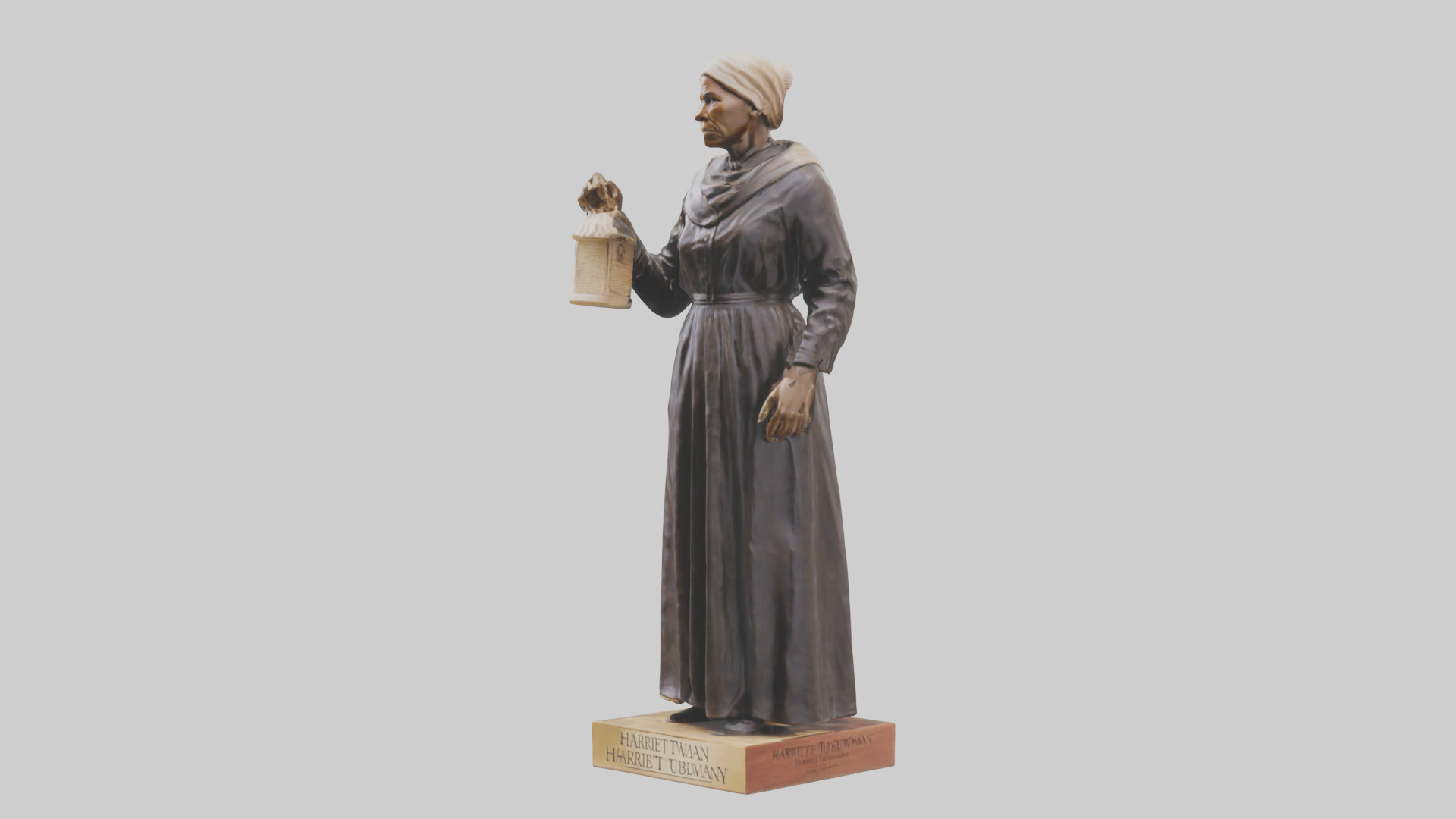 Harriet Tubman statue model Low-poly 3D model_10