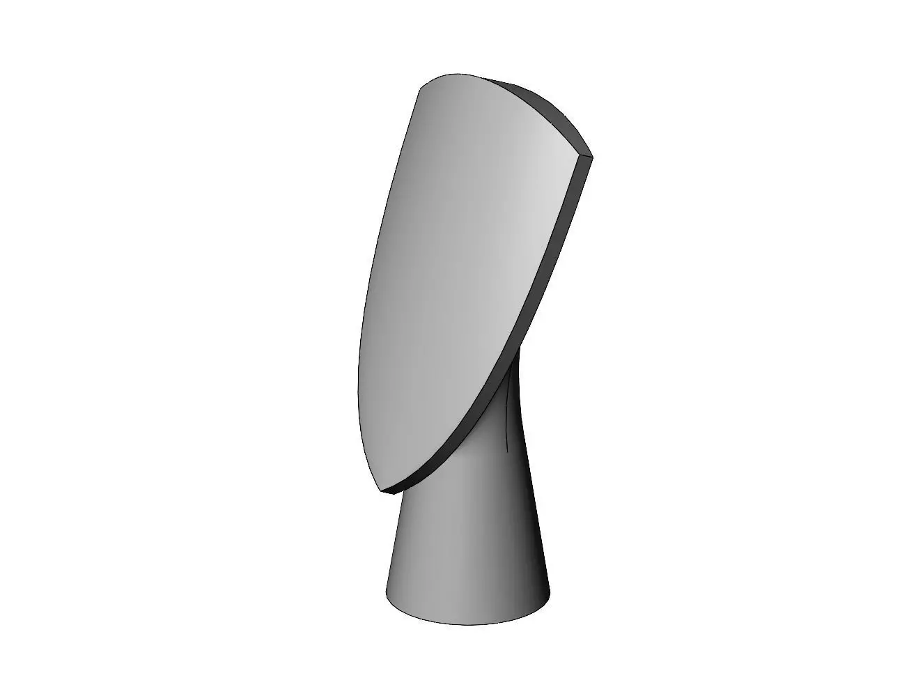 Simple head figurine statue abstract carving art 3D print model