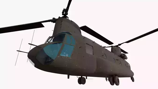 CH-47A Chinook US Army Transport Helicopter PBR