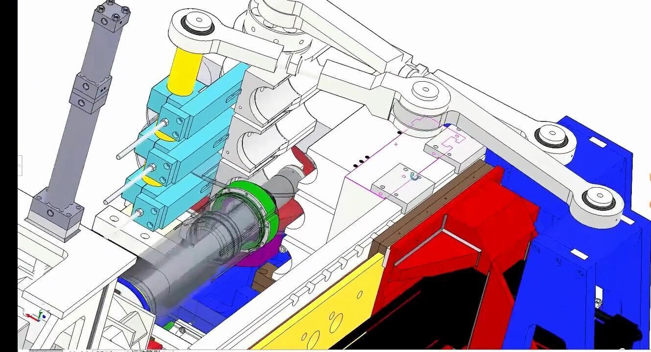 Automatic CNC Pipe Bending Machine 3D model_13