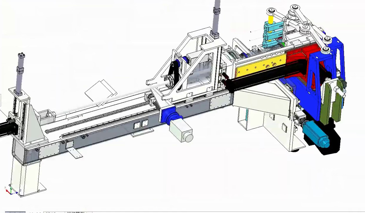 Automatic CNC Pipe Bending Machine 3D model_3