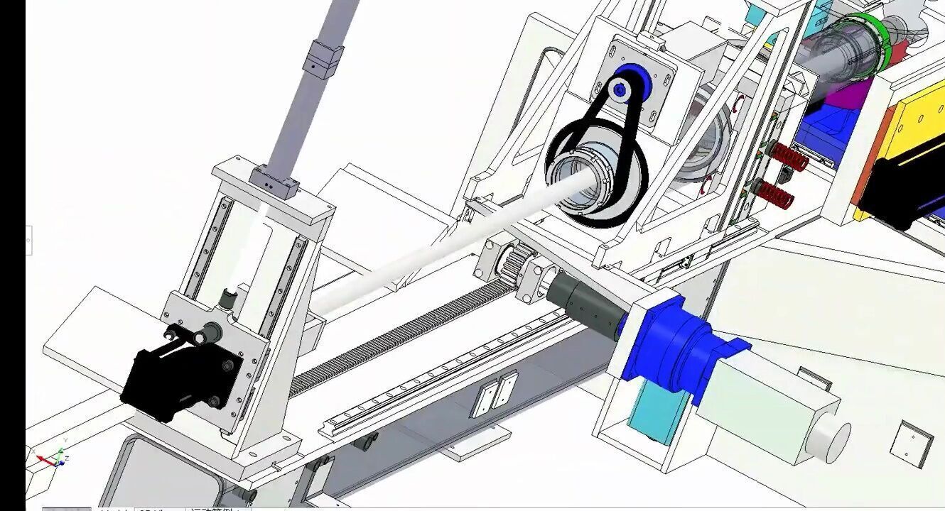 Automatic CNC Pipe Bending Machine 3D model_15