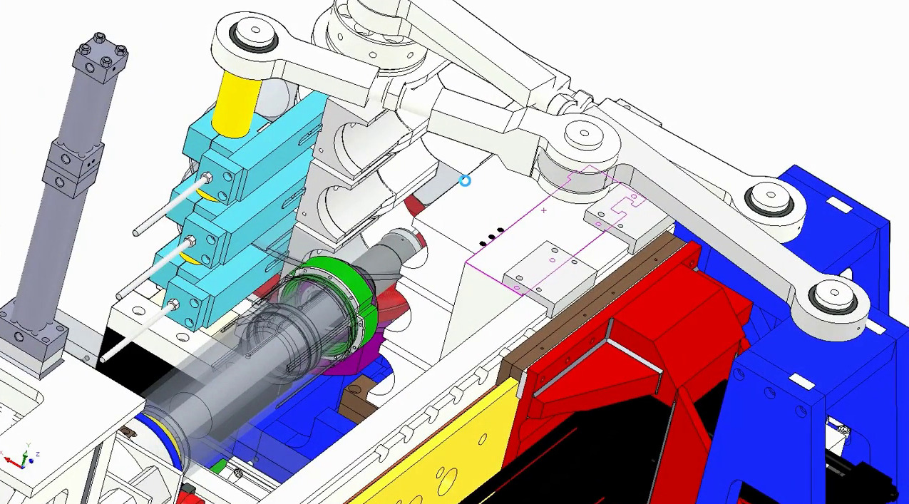 Automatic CNC Pipe Bending Machine 3D model_6