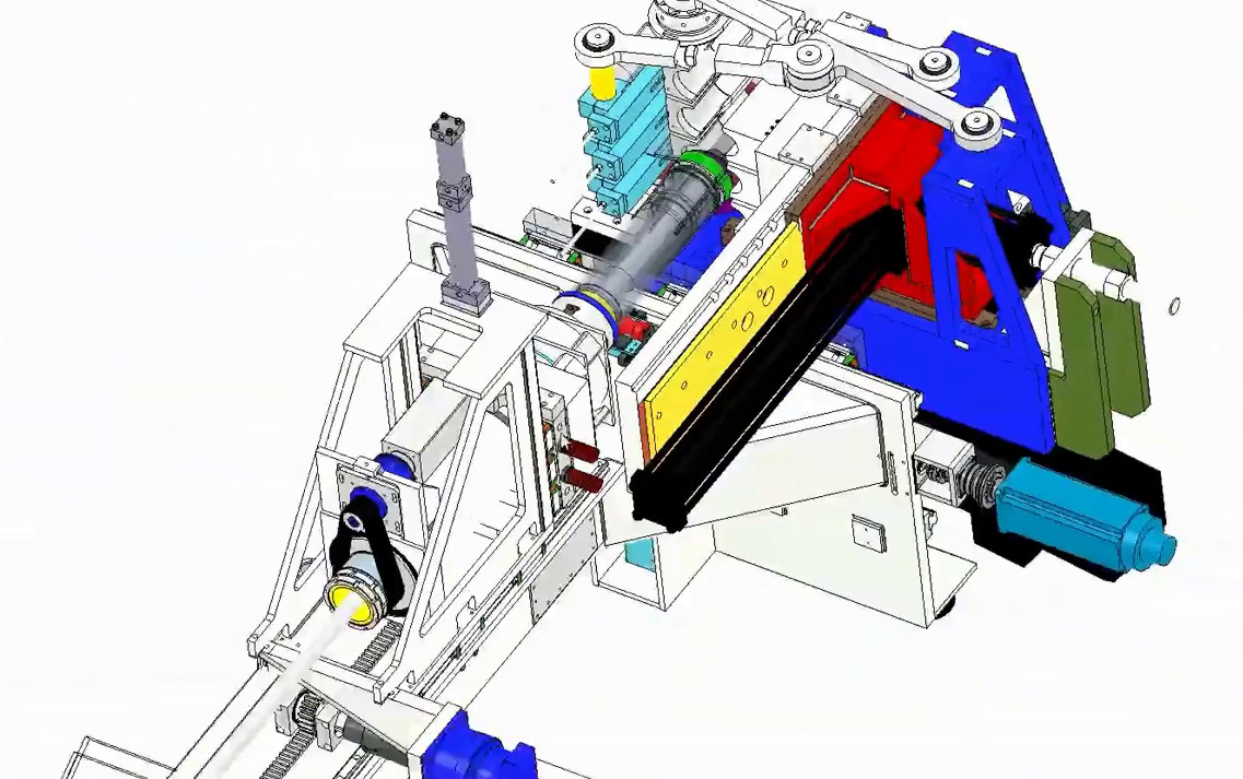 Automatic CNC Pipe Bending Machine 3D model_8