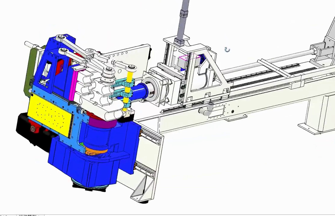 Automatic CNC Pipe Bending Machine 3D model_10