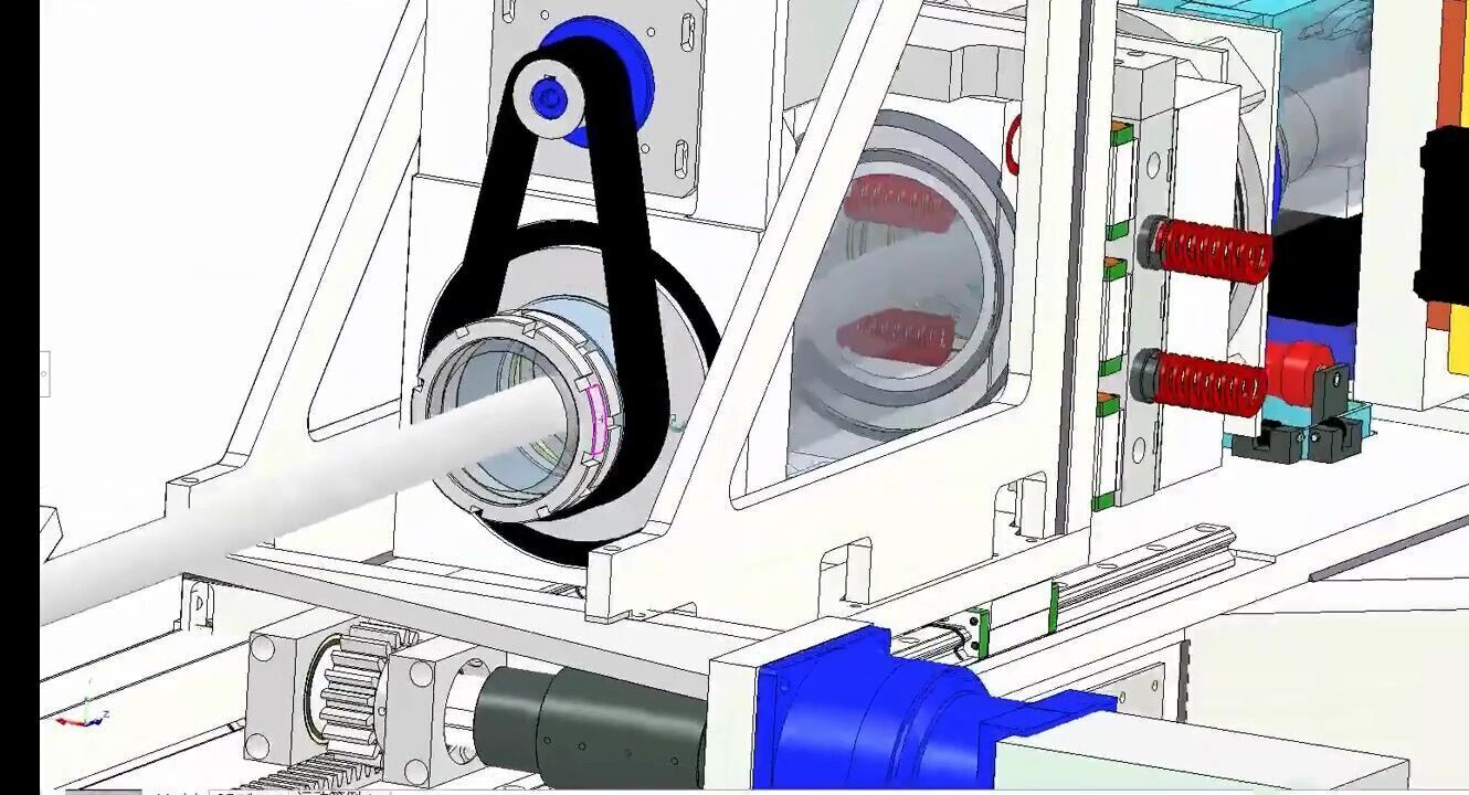 Automatic CNC Pipe Bending Machine 3D model_16