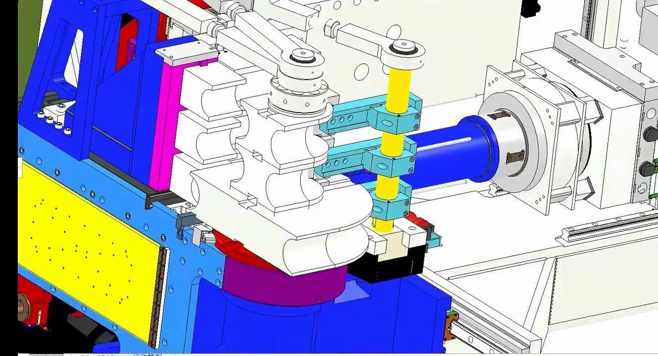 Automatic CNC Pipe Bending Machine 3D model_14