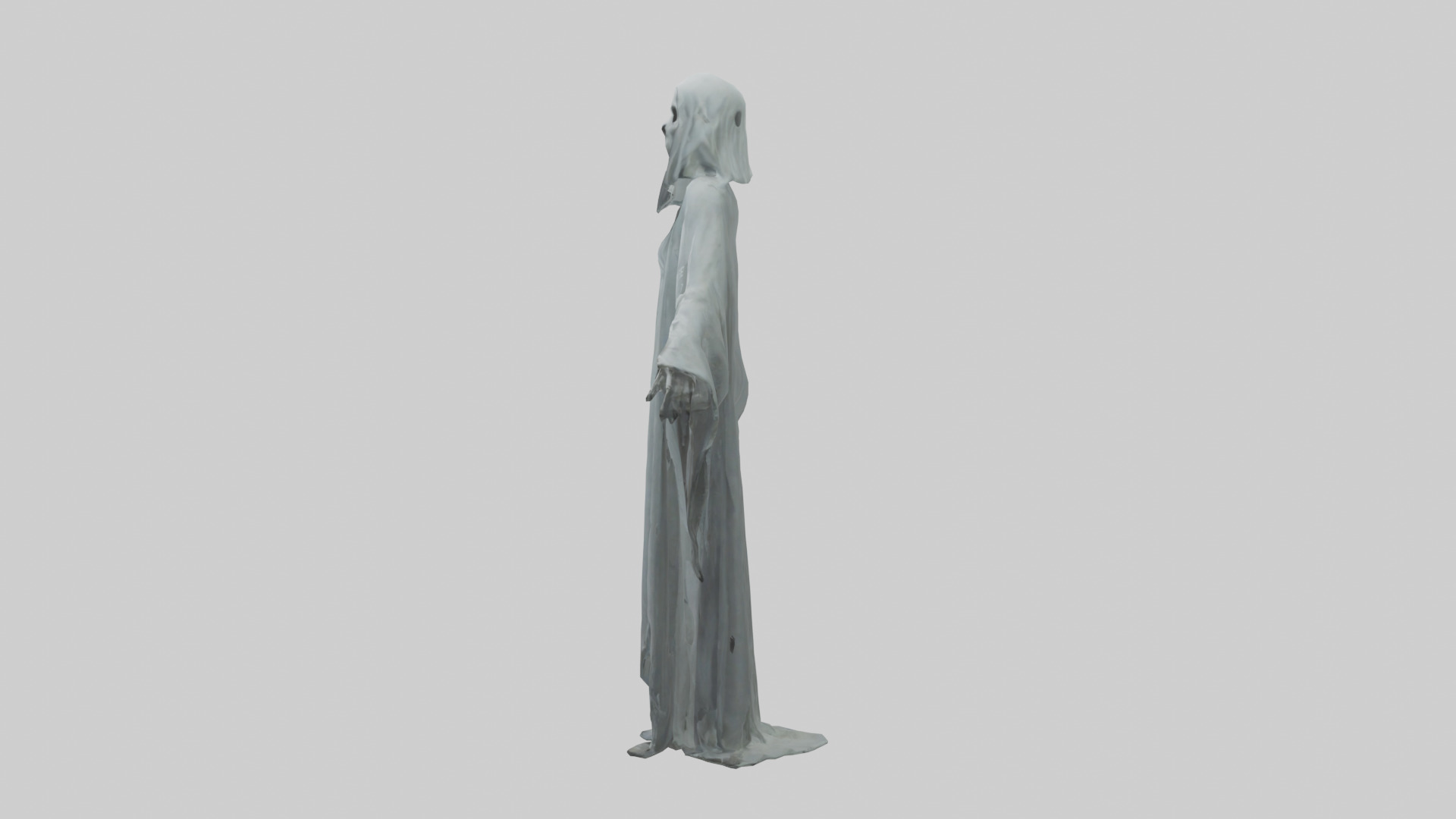 Haunted ghost model Low-poly 3D model_12