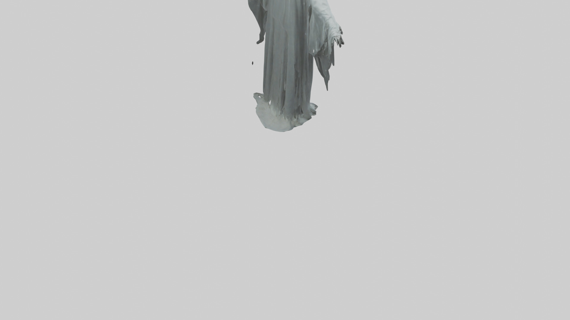 Haunted ghost model Low-poly 3D model_4