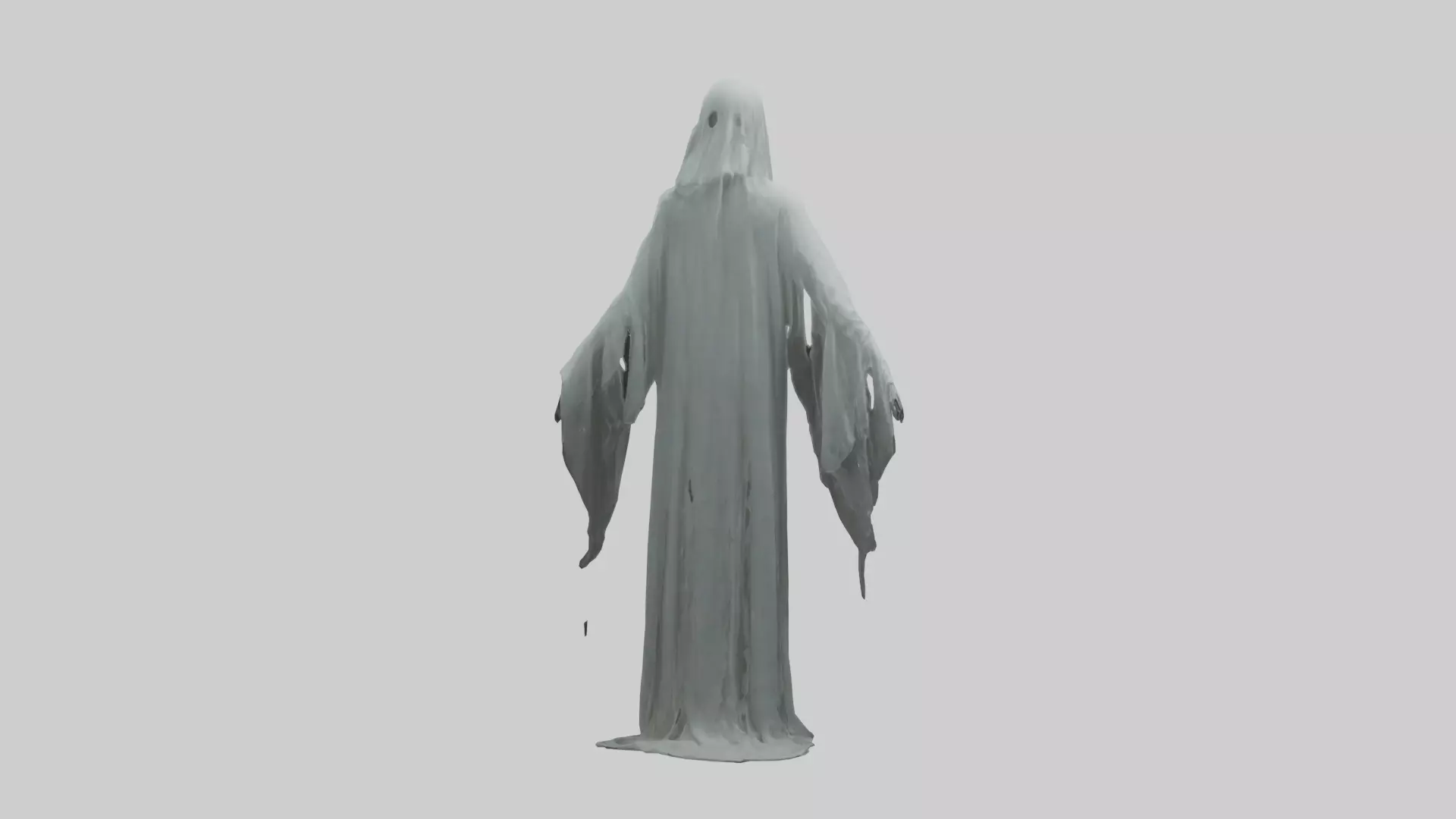 Haunted ghost model Low-poly 3D model_0