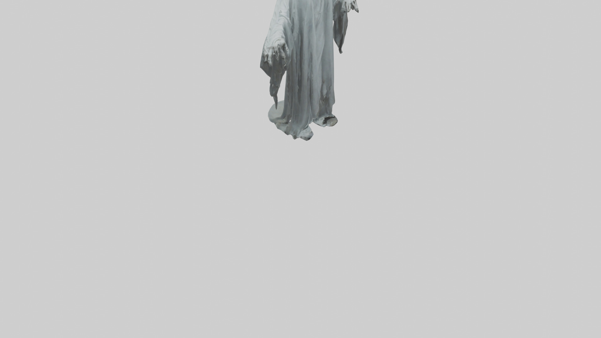 Haunted ghost model Low-poly 3D model_6