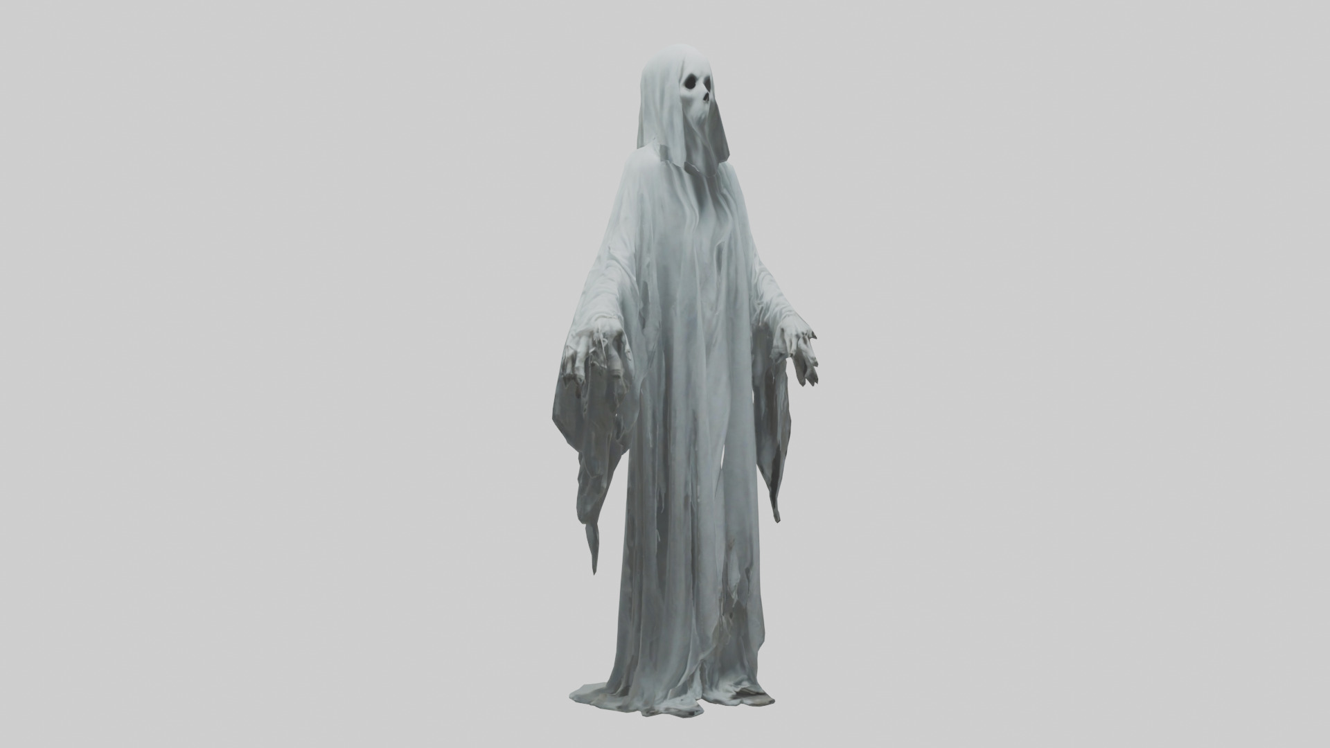 Haunted ghost model Low-poly 3D model_7