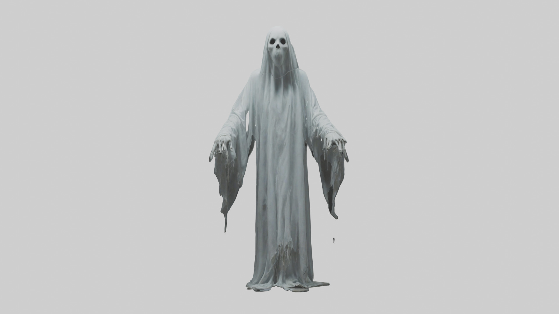 Haunted ghost model Low-poly 3D model_9
