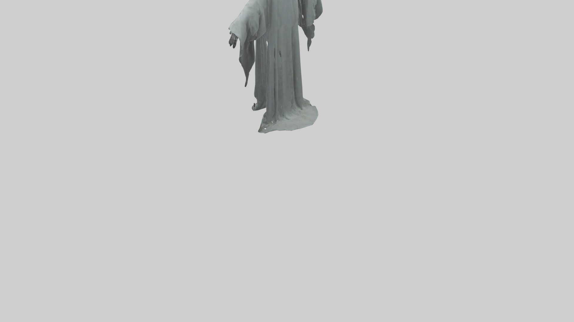 Haunted ghost model Low-poly 3D model_3