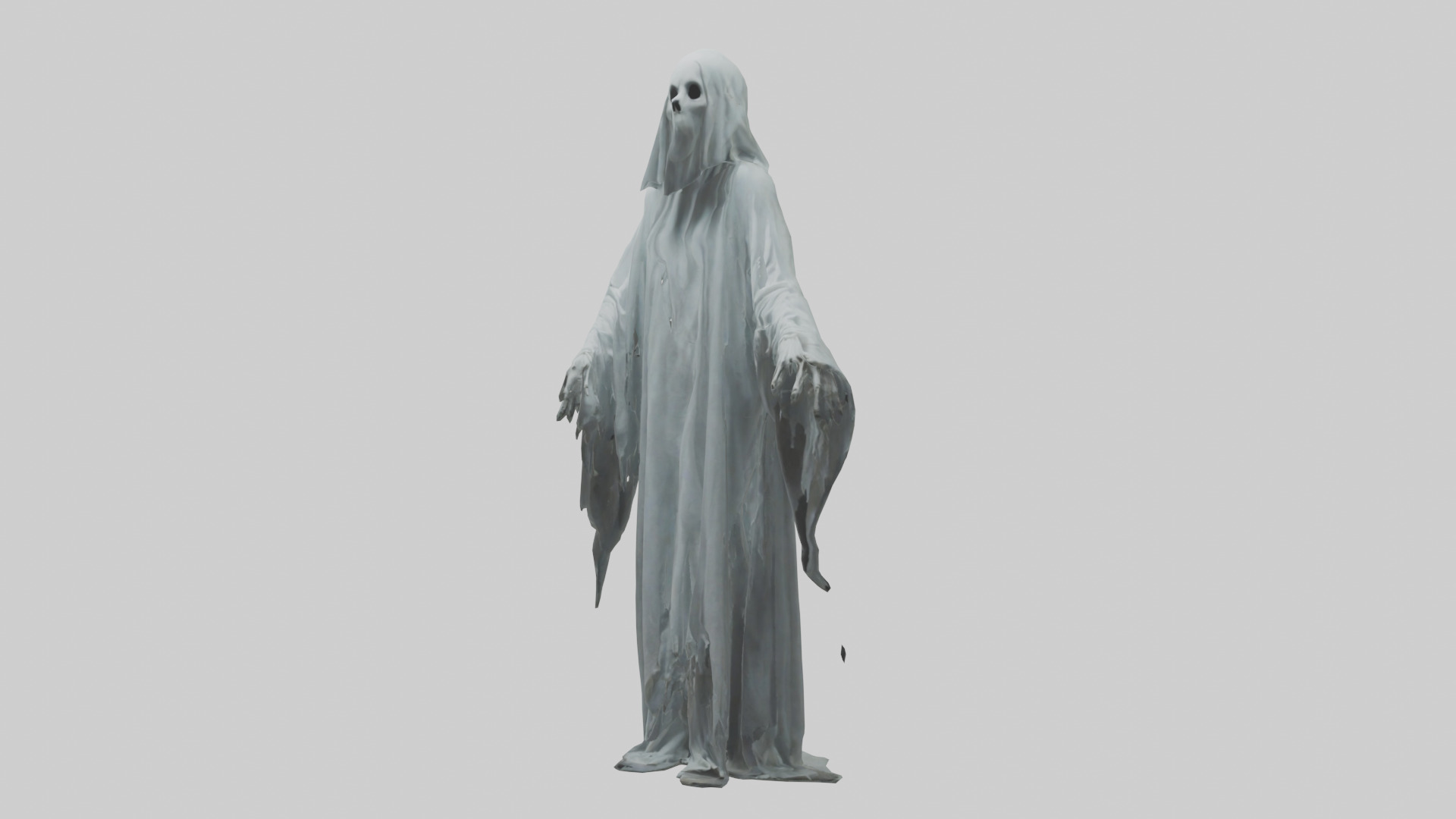 Haunted ghost model Low-poly 3D model_8