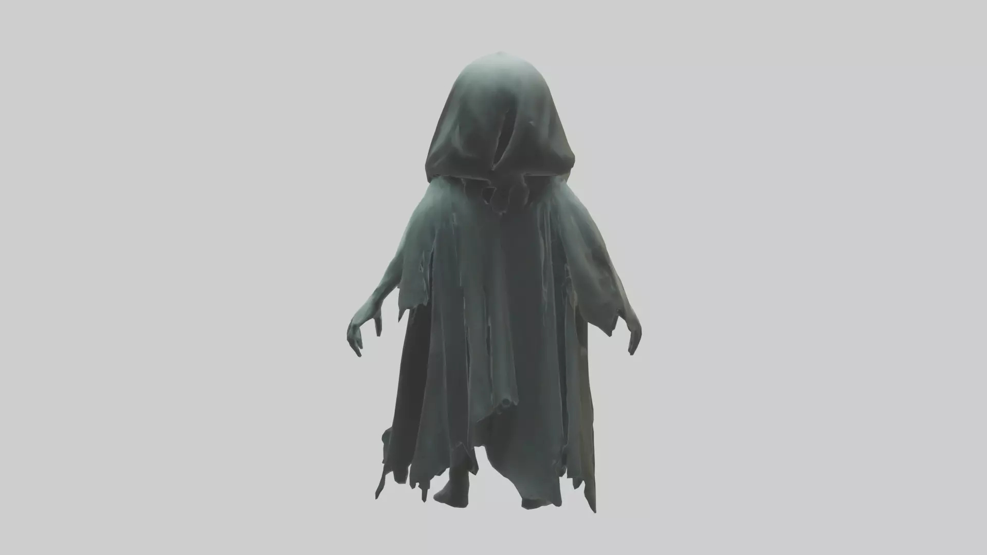 Haunted Phantom model Low-poly 3D model_0