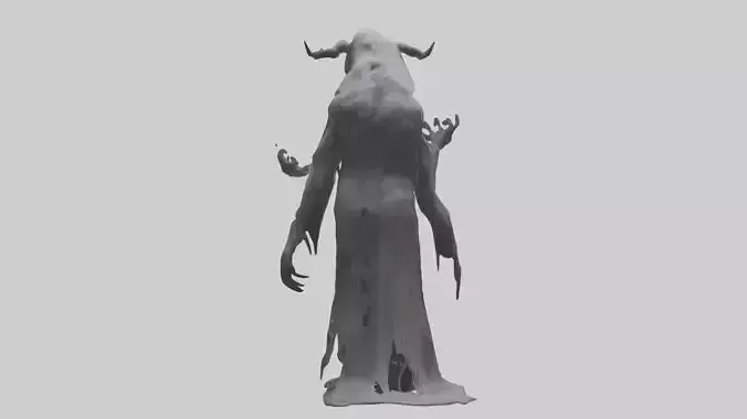 Haunting Monster model Low-poly 3D model
