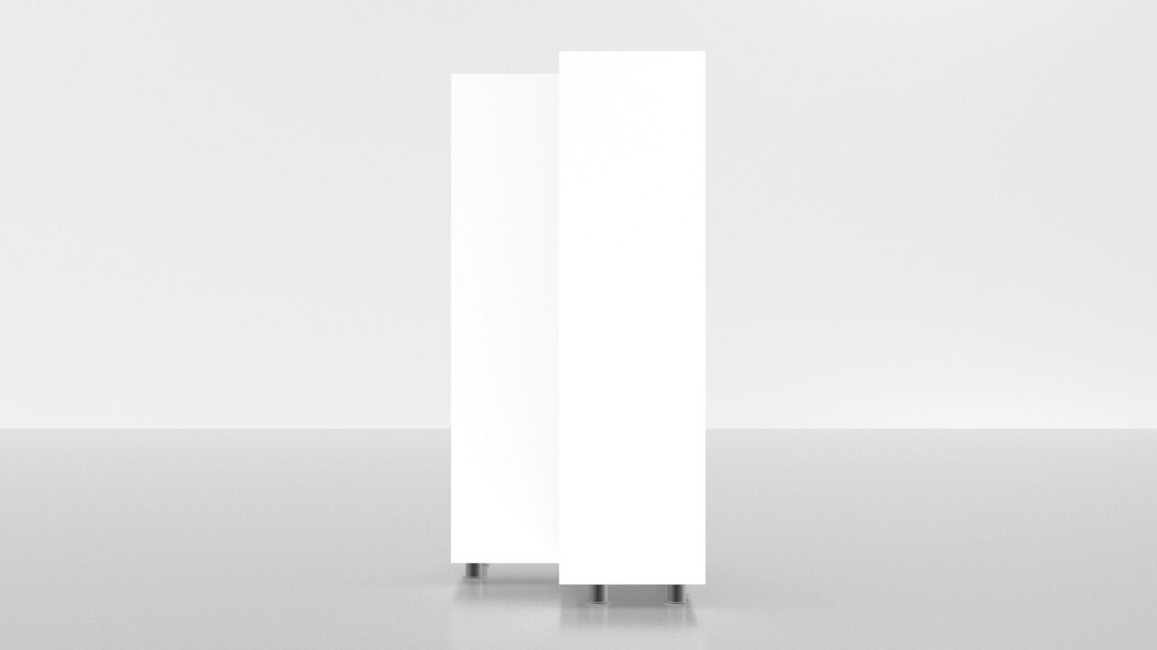 Modern Corner Bookcase 3D model_14