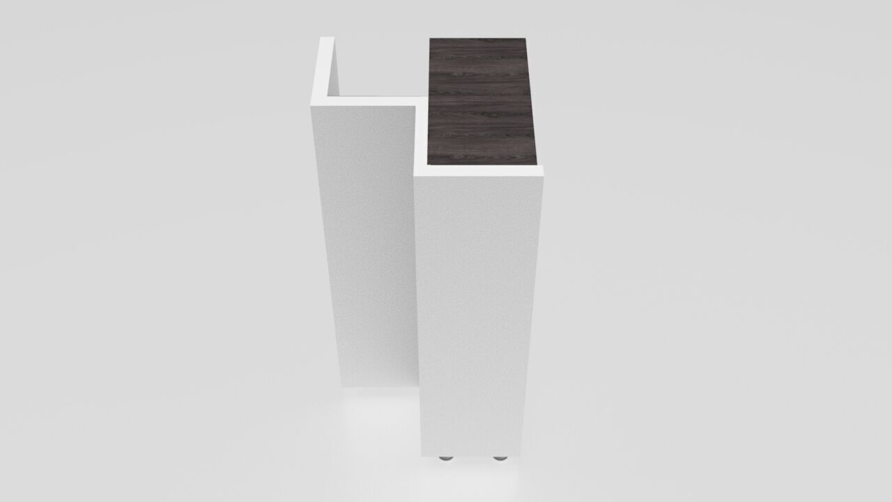 Modern Corner Bookcase 3D model_5