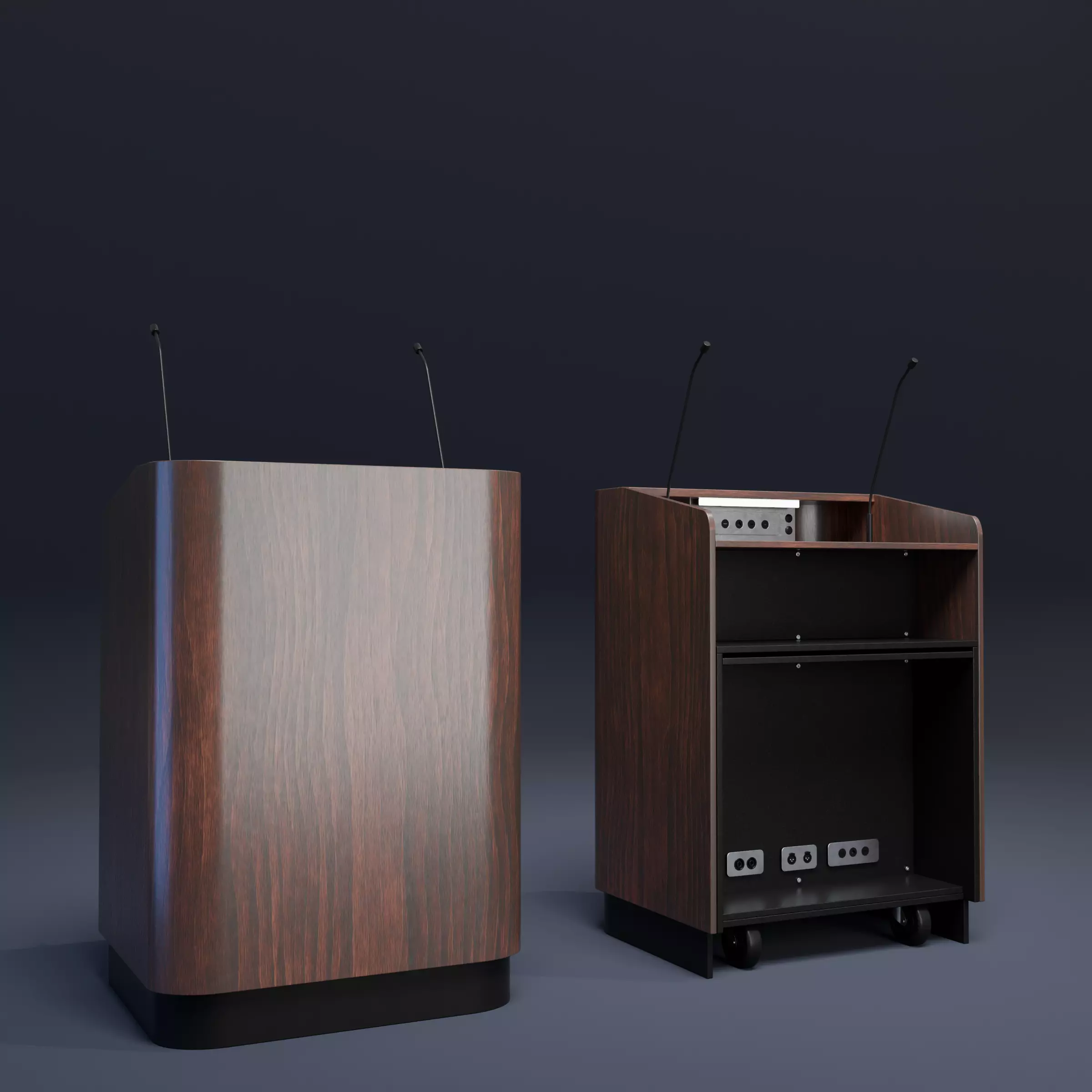 Elegance Lactern Podium 3D model_0