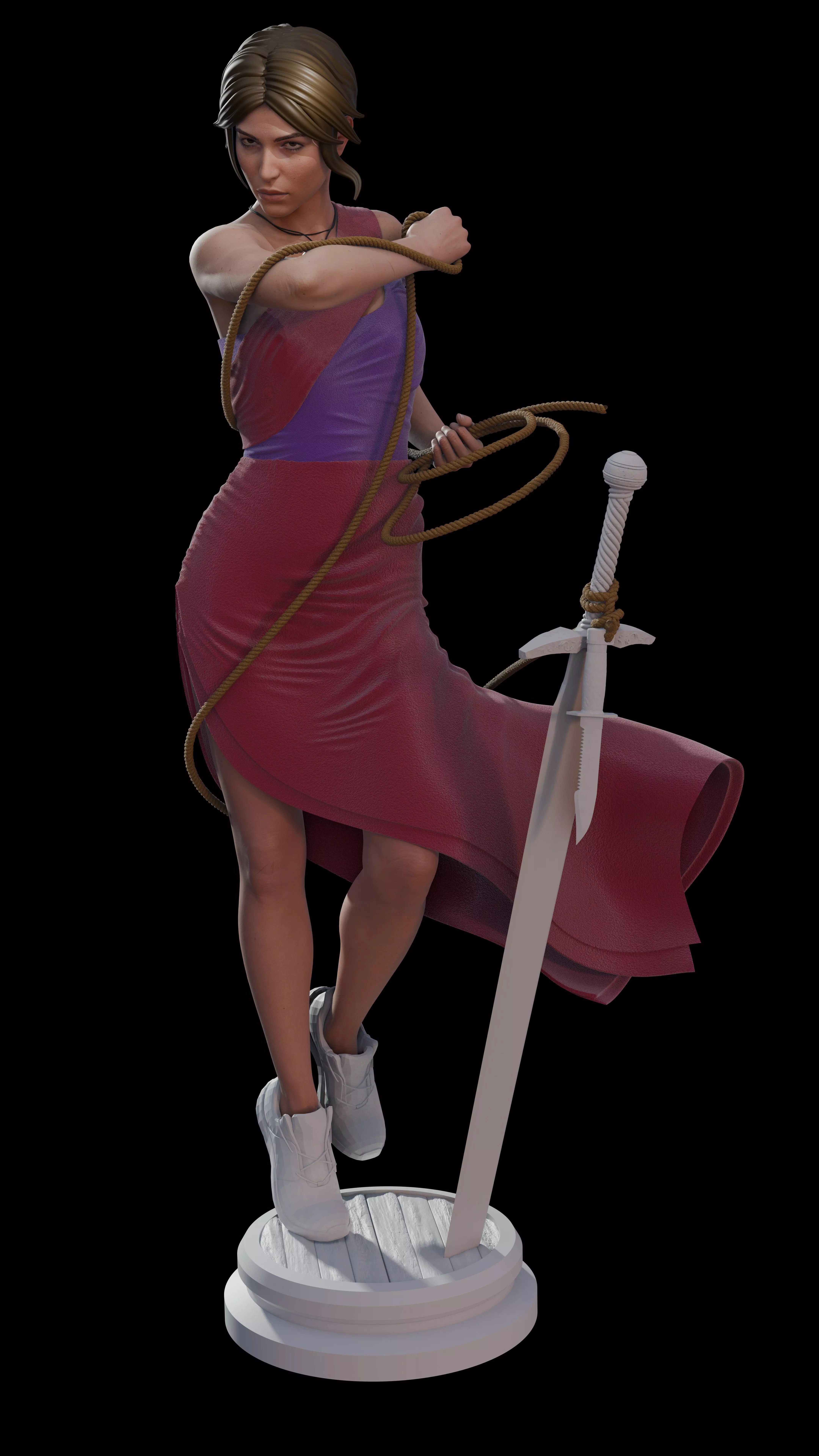 Legend of Lara Croft 3D Print 3D print model