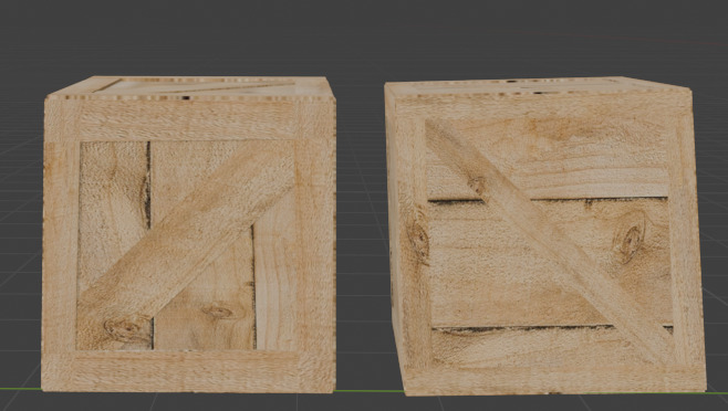 Realistic wooden boxes Low-poly 3D model_3