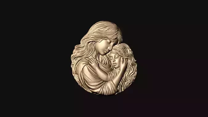 Mother Baby Pendant