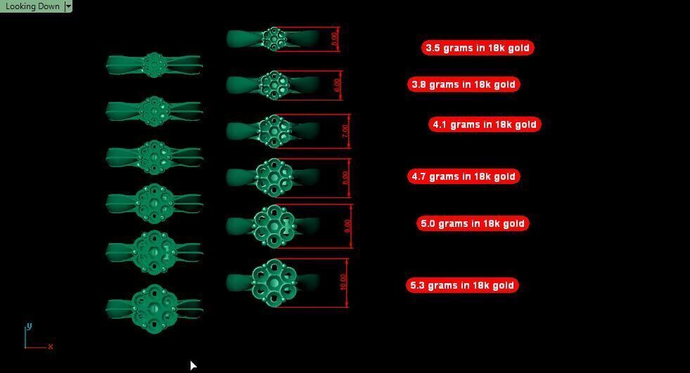 same shank with 6 different heads 3D print model_5