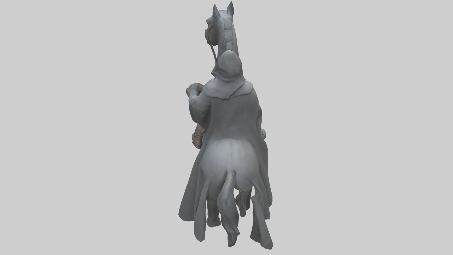 Headless horseman model Low-poly 3D model_15