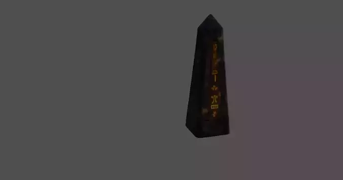 Ancient Mystic Obelisk with Glowing Runes