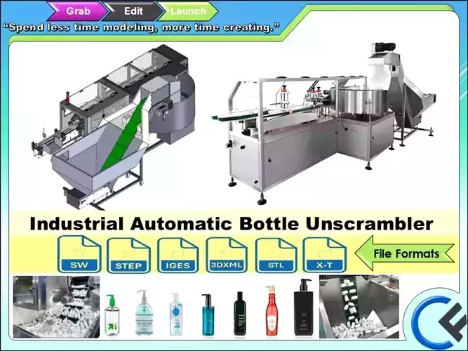 Industrial Bottle Unscrewing Machine with Automatic Detection