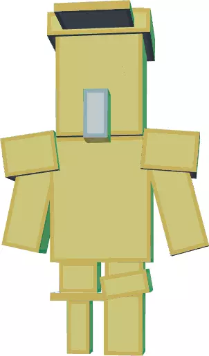 minecraft villager sailor 3D model_0