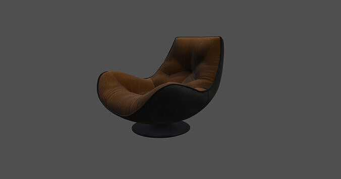 Modern Designer Lounge Chair   3D model 7