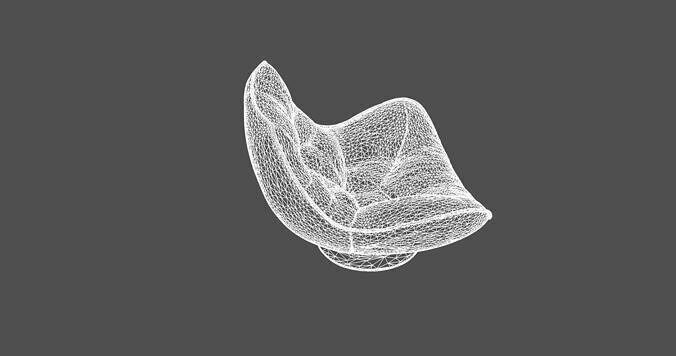 Modern Designer Lounge Chair   3D model 4