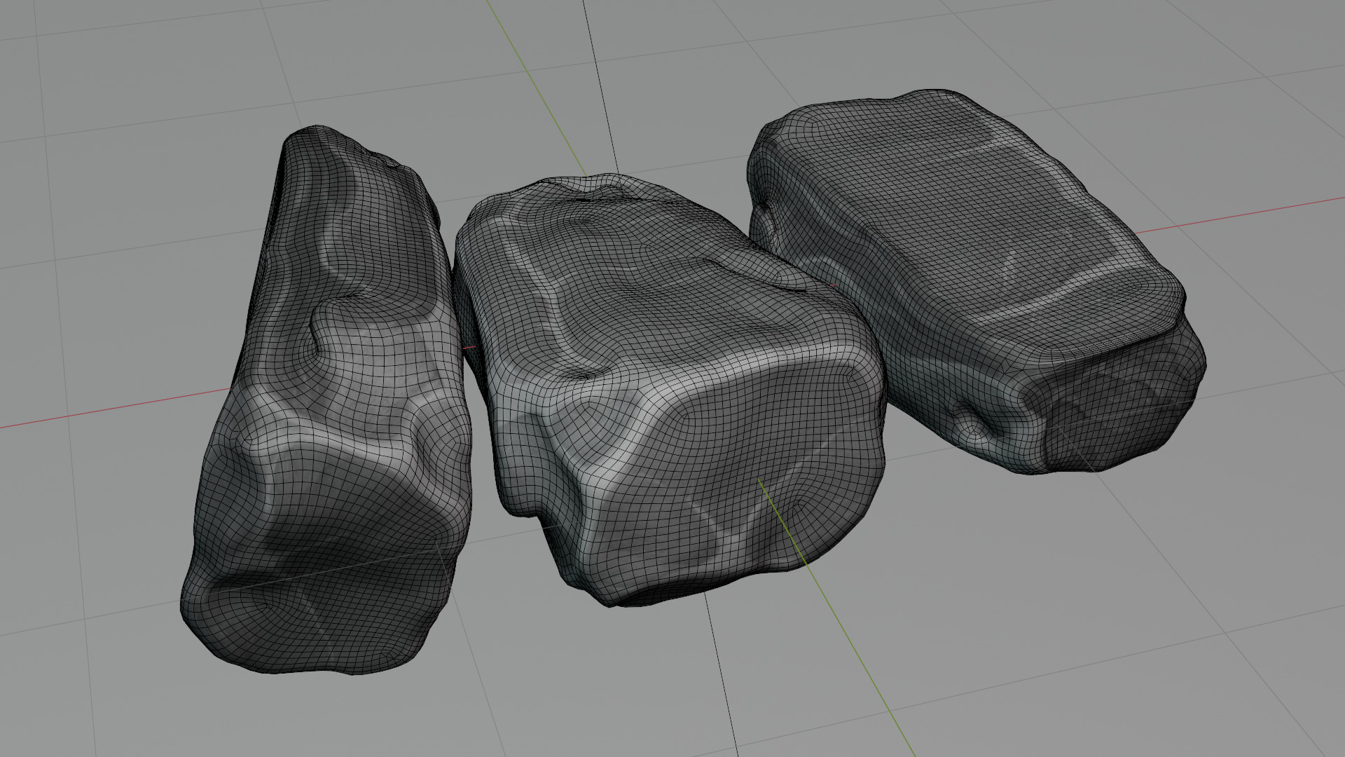 Raw pork leg Low-poly 3D model_36