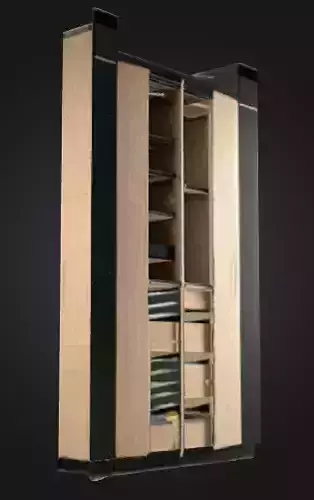Detailed Low-Poly Closet 1