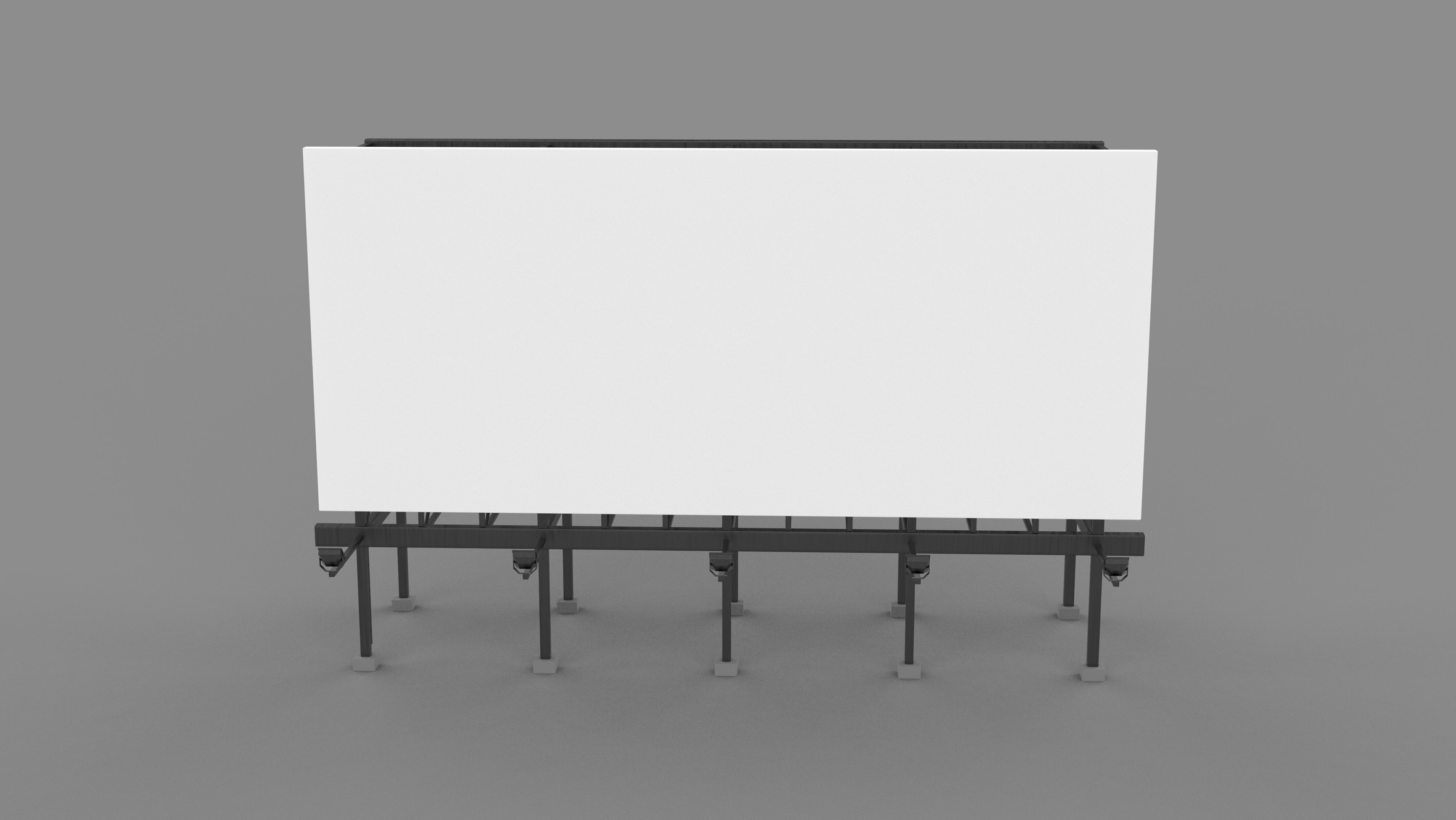 Advertising Billboard 3D model_11