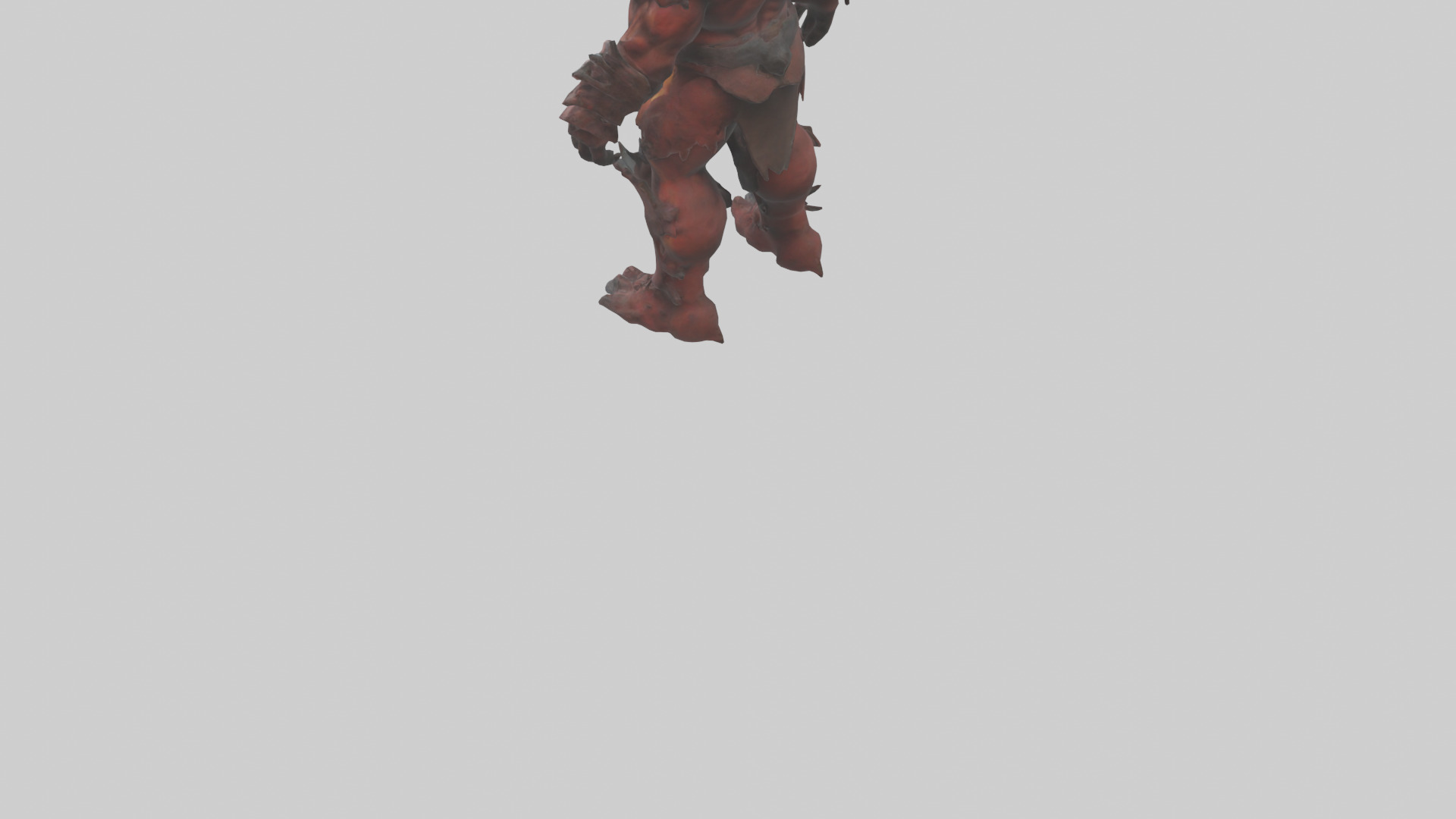Hellish Titan model Low-poly 3D model_3