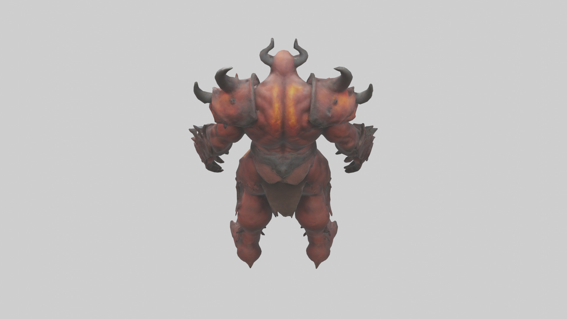 Hellish Titan model Low-poly 3D model_15