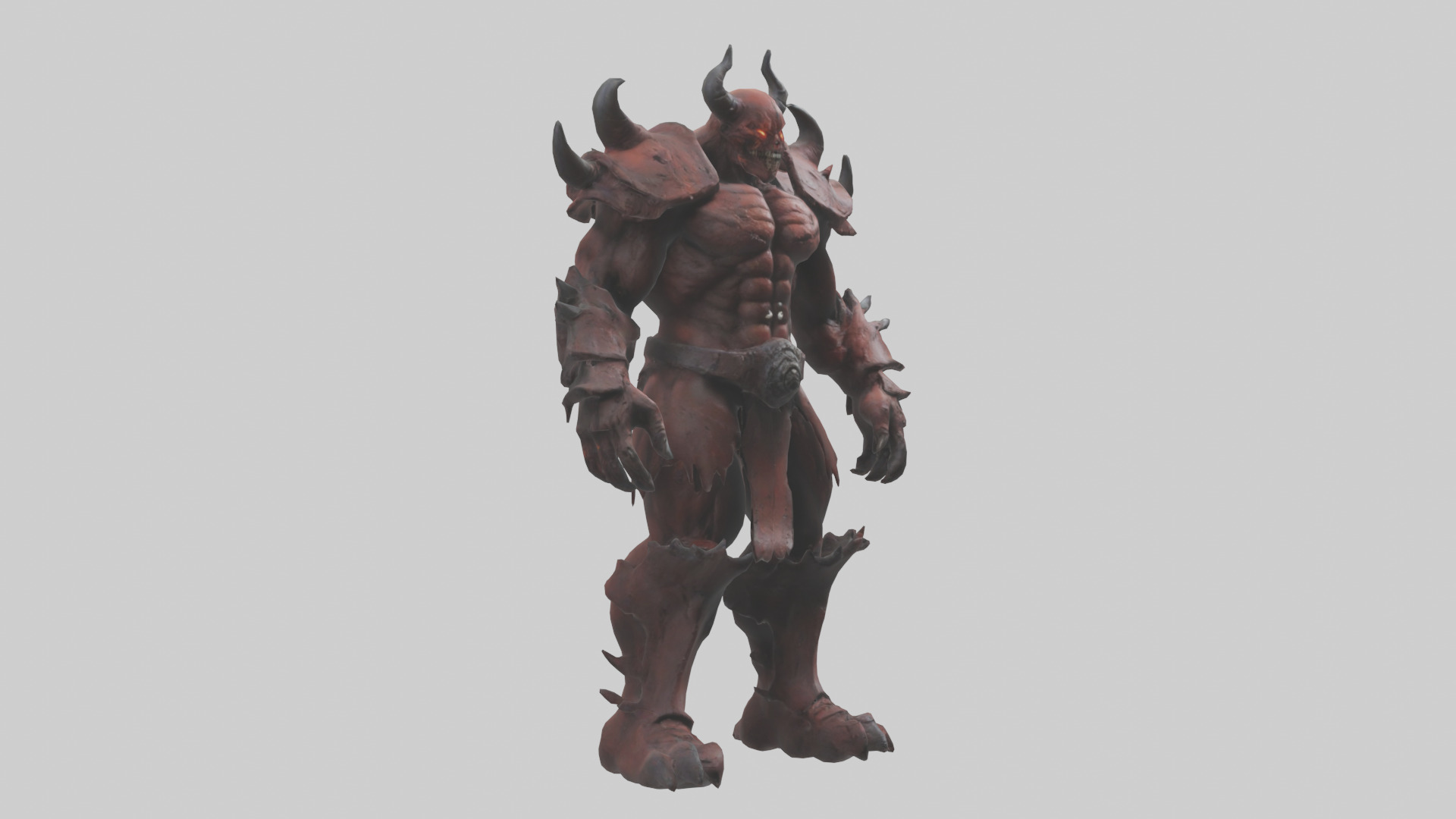 Hellish Titan model Low-poly 3D model_11
