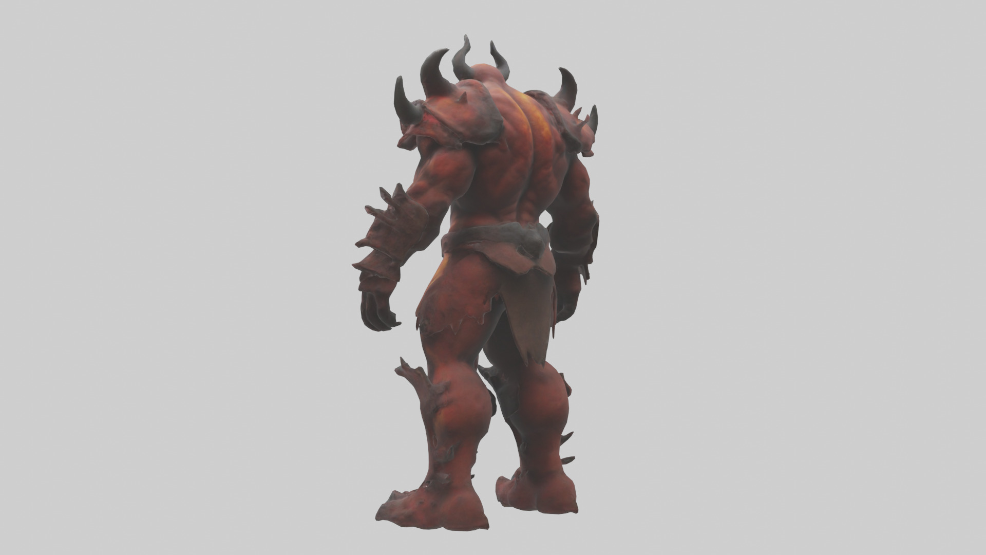Hellish Titan model Low-poly 3D model_1