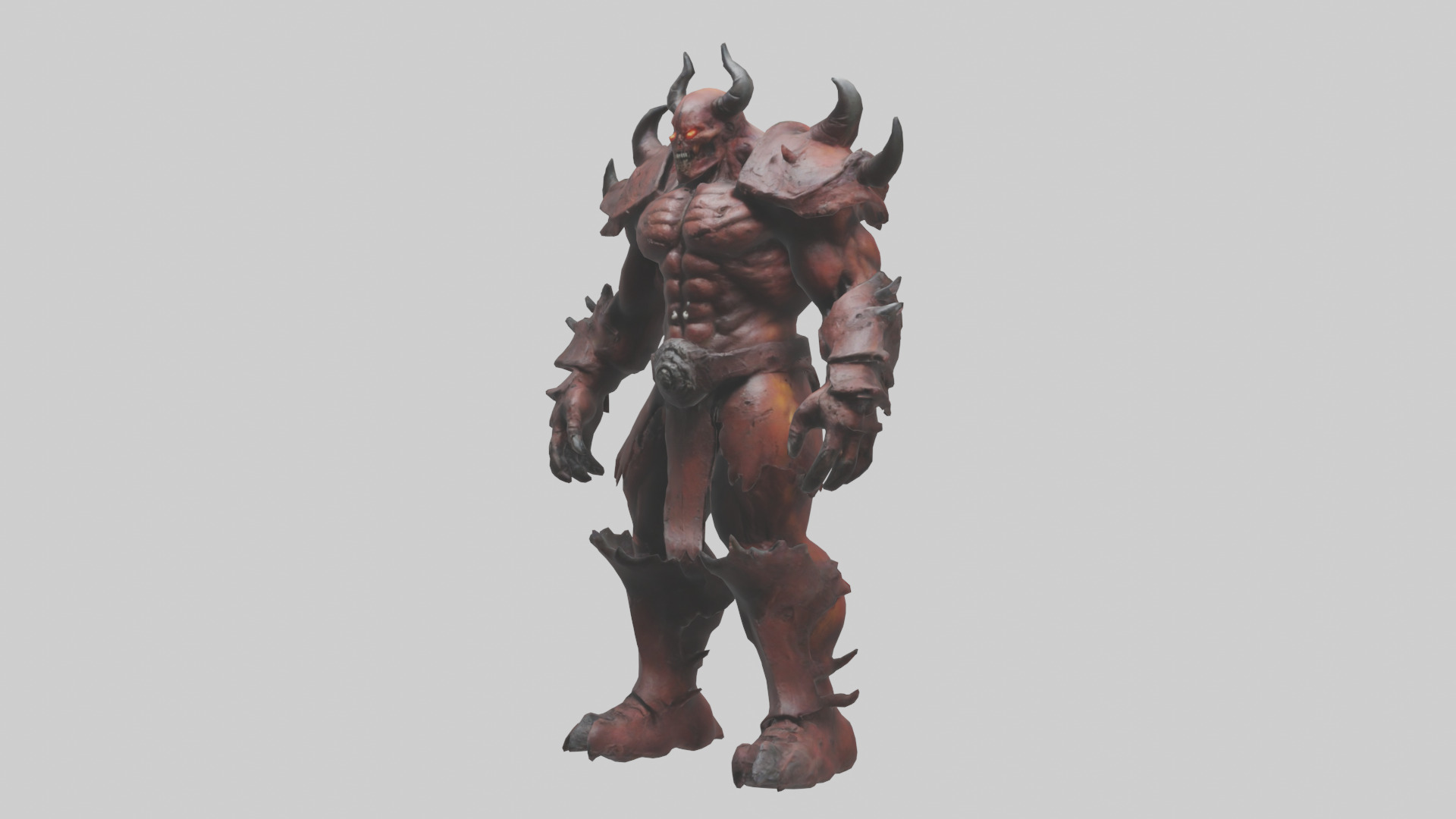 Hellish Titan model Low-poly 3D model_10