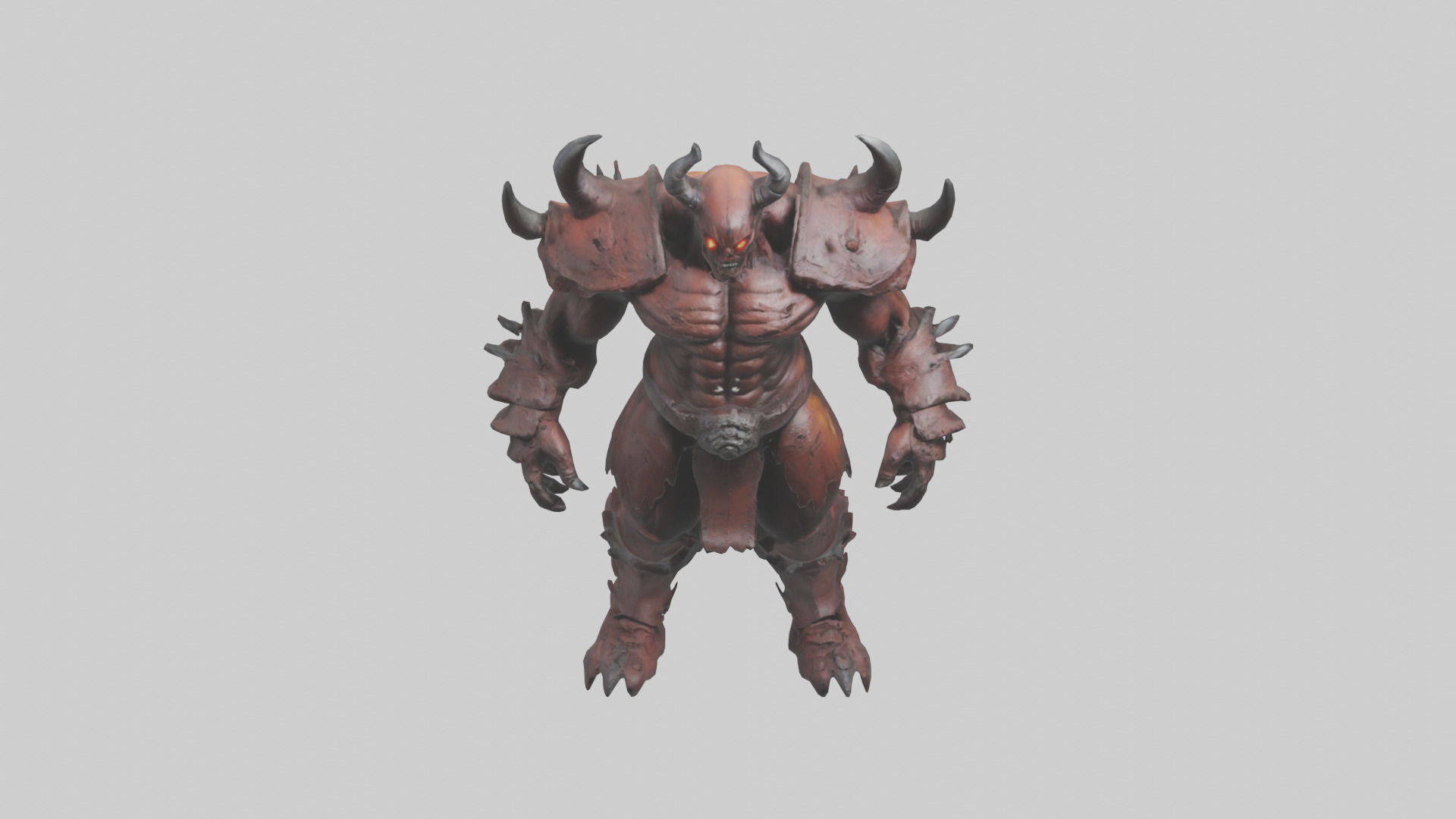 Hellish Titan model Low-poly 3D model_16