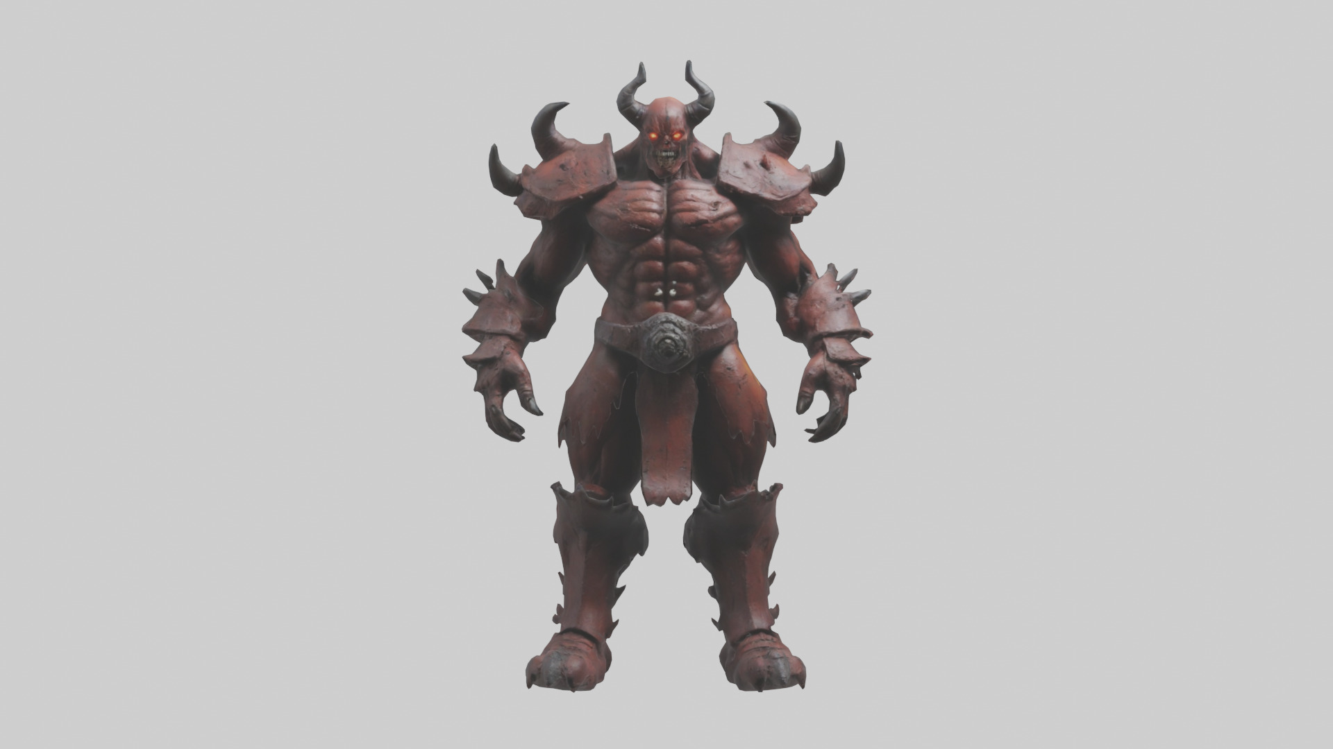 Hellish Titan model Low-poly 3D model_9