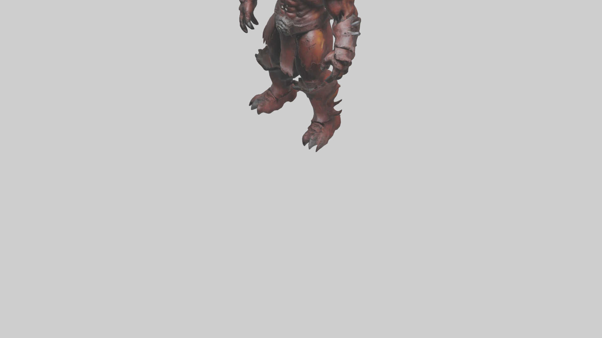Hellish Titan model Low-poly 3D model_5