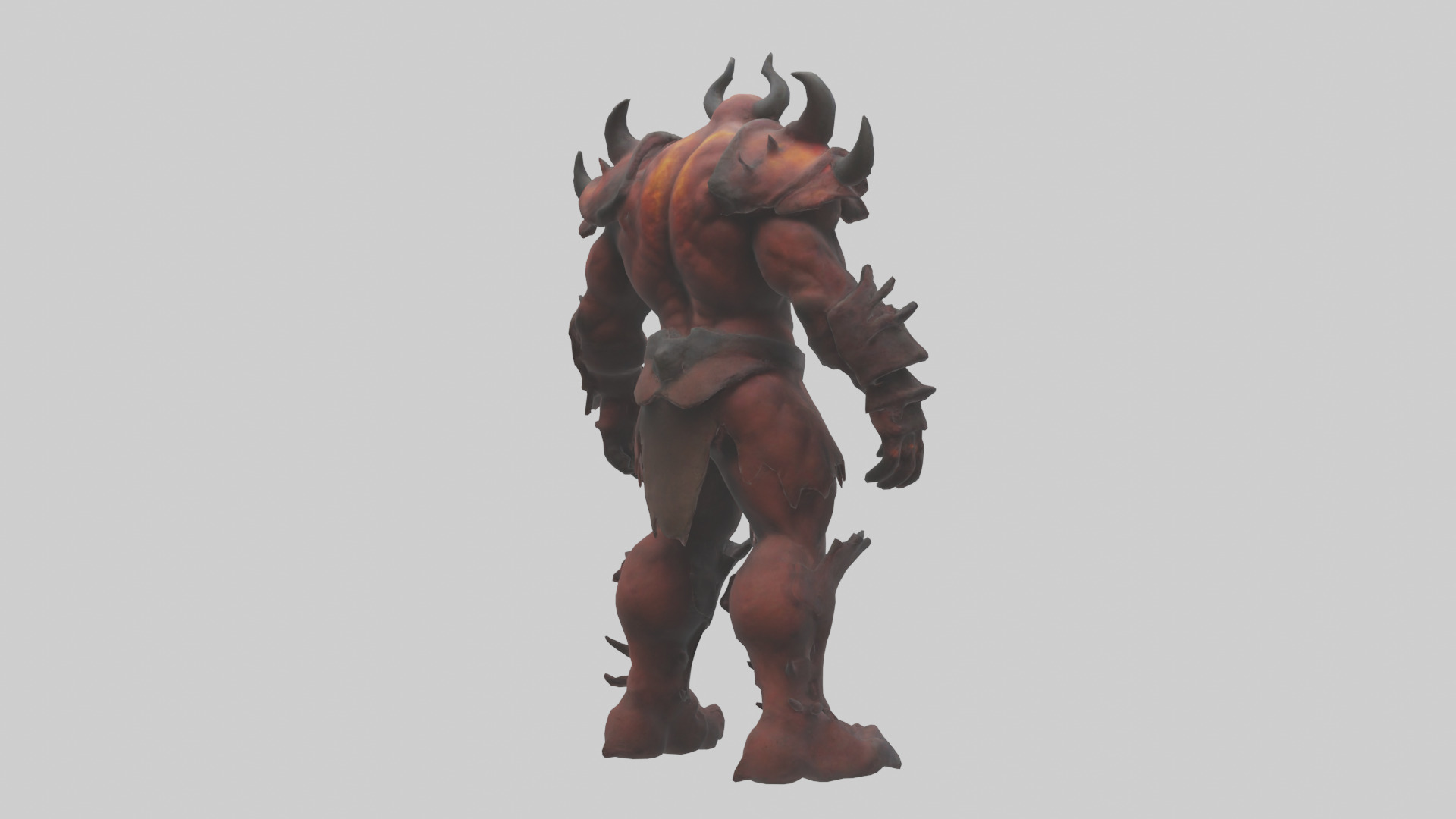 Hellish Titan model Low-poly 3D model_2