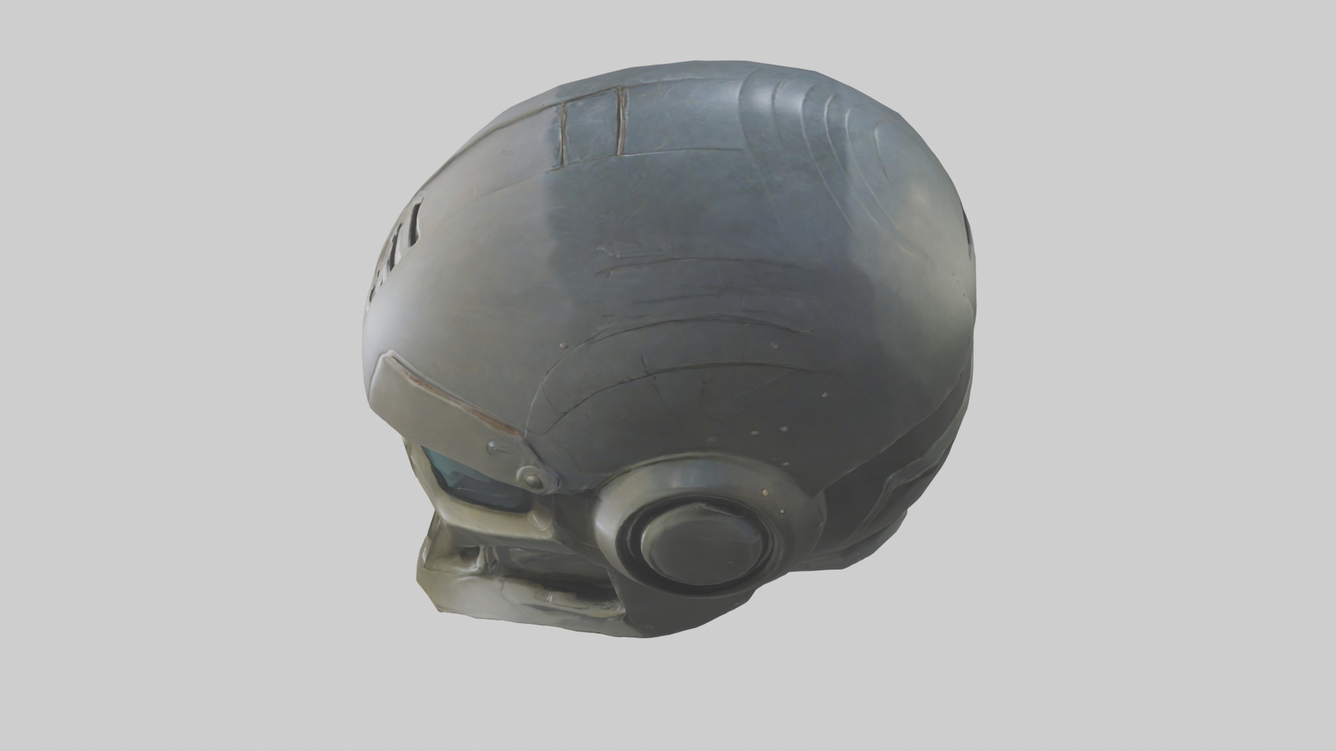 Helmet model Low-poly 3D model_17