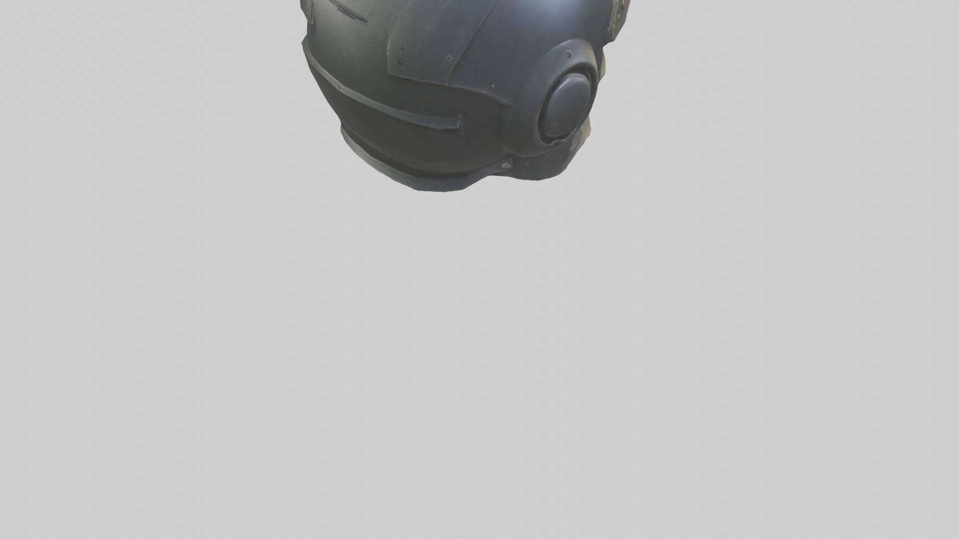 Helmet model Low-poly 3D model_4