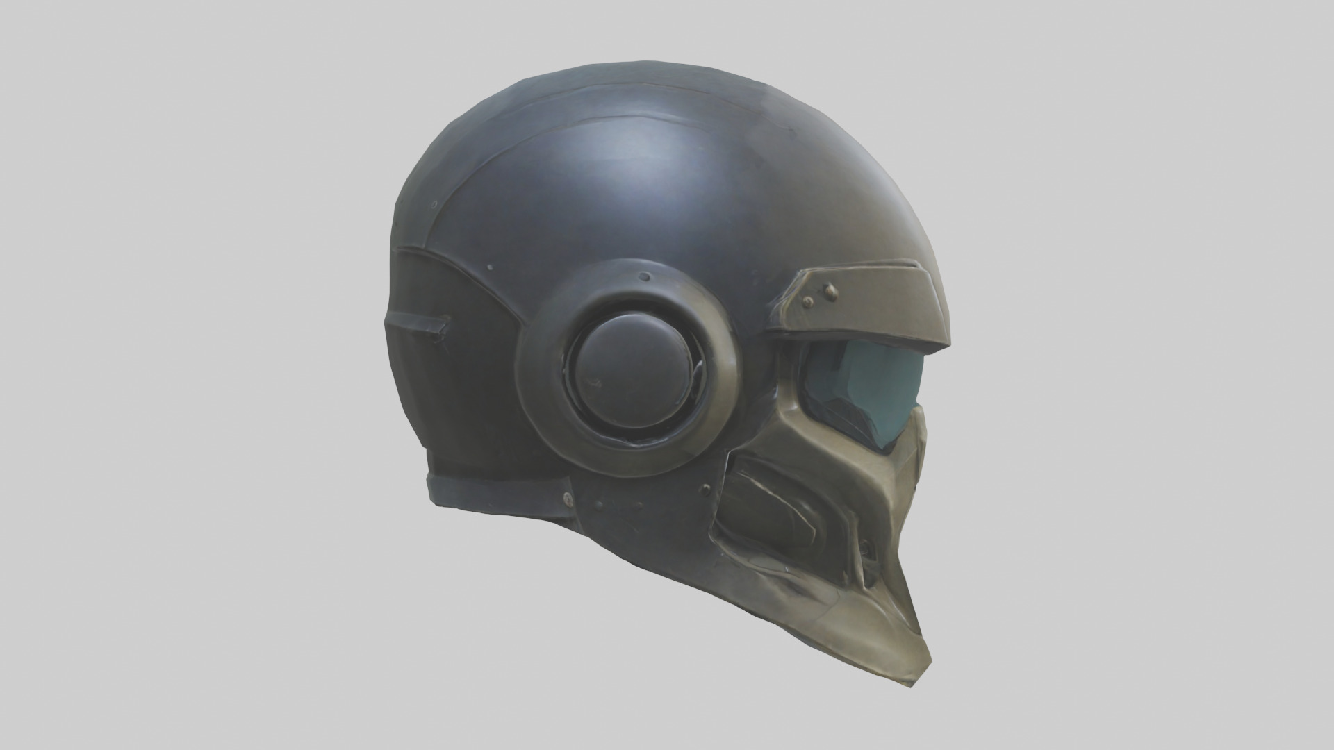 Helmet model Low-poly 3D model_13